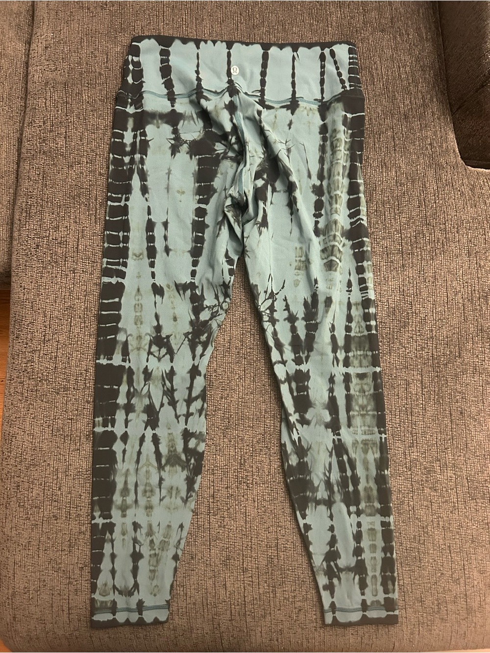 lululemon athletica tie-Dye Leggings - Green/Black